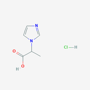 molecular formula C6H9ClN2O2 B1388144 2-(1H-imidazol-1-yl)propanoic acid hydrochloride CAS No. 90269-13-9