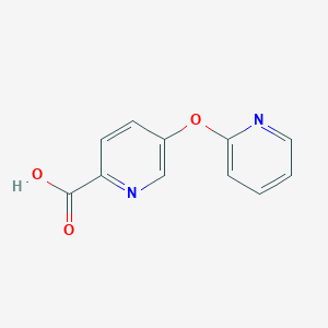 molecular formula C11H8N2O3 B13881442 5-Pyridin-2-yloxypyridine-2-carboxylic acid 