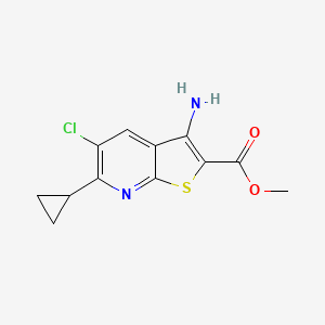 Methyl 3-amino-5-chloro-6-cyclopropylthieno[2,3-b]pyridine-2-carboxylate