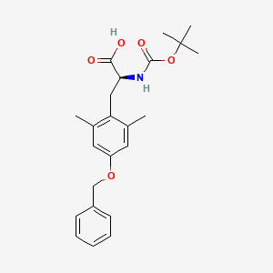 molecular formula C23H29NO5 B1388152 (S)-O-Benzyl-N-Boc-2,6-dimethyl tyrosine CAS No. 945669-52-3