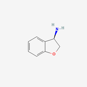 molecular formula C8H9NO B1388153 (3R)-2,3-Dihydrobenzo[B]furan-3-ylamine CAS No. 1228553-27-2