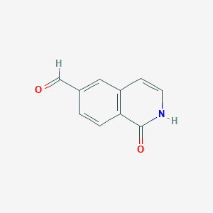 molecular formula C10H7NO2 B1388156 1-Oxo-1,2-dihydroisoquinoline-6-carbaldehyde CAS No. 1150618-26-0