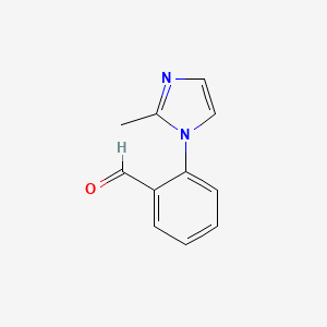 molecular formula C11H10N2O B1388159 2-(2-Methylimidazol-1-yl)benzaldehyde CAS No. 914348-86-0