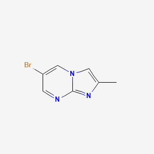 molecular formula C7H6BrN3 B1388165 6-Bromo-2-methylimidazo[1,2-a]pyrimidine CAS No. 1111638-05-1