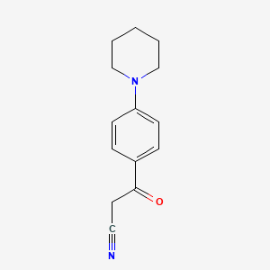 3-Oxo-3-(4-piperidinophenyl)propanenitrile