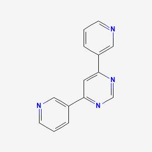 molecular formula C14H10N4 B13881671 4,6-Di(pyridin-3-yl)pyrimidine CAS No. 942206-34-0