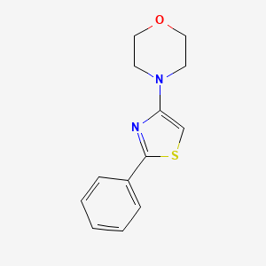 molecular formula C13H14N2OS B13881701 4-(2-Phenyl-1,3-thiazol-4-yl)morpholine 