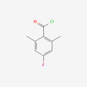 molecular formula C9H8ClFO B1388173 4-Fluoro-2,6-dimethylbenzoyl chloride CAS No. 896120-69-7