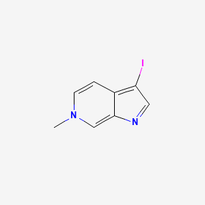 molecular formula C8H7IN2 B13881738 3-Iodo-6-methylpyrrolo[2,3-c]pyridine 