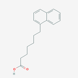 molecular formula C17H20O2 B13881782 7-(Naphthalen-1-yl)heptanoic acid 