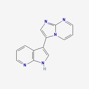 molecular formula C13H9N5 B13881787 3-(1H-pyrrolo[2,3-b]pyridin-3-yl)imidazo[1,2-a]pyrimidine 
