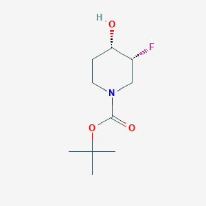 tert-butyl (3R,4S)-3-fluoro-4-hydroxypiperidine-1-carboxylate