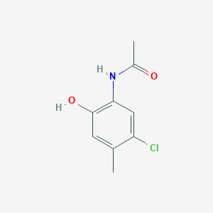 molecular formula C9H10ClNO2 B138818 2-乙酰氨基-4-氯-5-甲基苯酚 CAS No. 153506-14-0