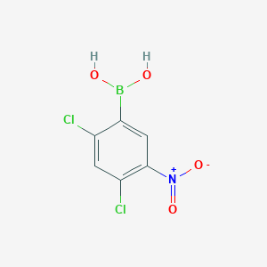 molecular formula C6H4BCl2NO4 B1388182 2,4-Dichloro-5-nitrophenylboronic acid CAS No. 1072952-12-5