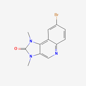 molecular formula C12H10BrN3O B13881856 8-bromo-1,3-dimethyl-1H-imidazo[4,5-c]quinolin-2(3H)-one 