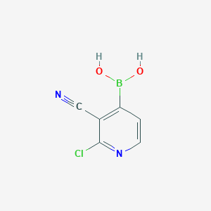 molecular formula C6H4BClN2O2 B1388186 (2-Chloro-3-cyanopyridin-4-yl)boronic acid CAS No. 878194-88-8