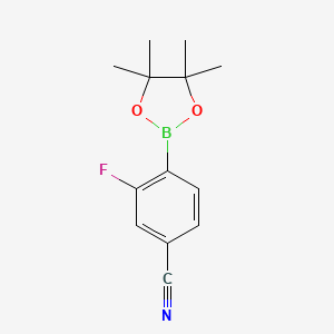 3-Fluoro-4-(4,4,5,5-tetramethyl-1,3,2-dioxaborolan-2-yl)benzonitrile