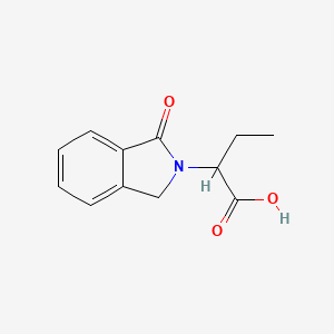 molecular formula C12H13NO3 B1388190 2-(1-Oxo-1,3-dihydro-2H-isoindol-2-YL)butanoic acid CAS No. 950252-65-0