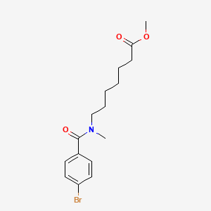 molecular formula C16H22BrNO3 B13881941 Methyl 7-[(4-bromobenzoyl)-methylamino]heptanoate 