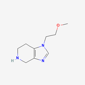 molecular formula C9H15N3O B13881951 1-(2-Methoxyethyl)-4,5,6,7-tetrahydroimidazo[4,5-c]pyridine 