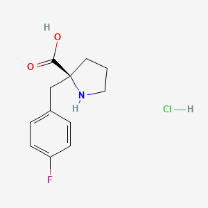 (S)-2-(4-Fluorobenzyl)pyrrolidine-2-carboxylic acid hydrochloride