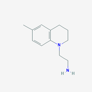 molecular formula C12H18N2 B13882002 2-(6-methyl-3,4-dihydro-2H-quinolin-1-yl)ethanamine 