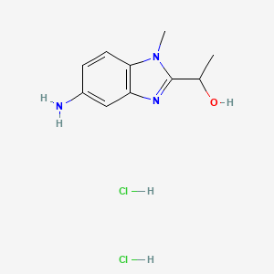 1-(5-Amino-1-methyl-1h-benzimidazol-2-yl)ethanol dihydrochloride