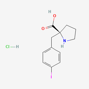 (S)-2-(4-Iodobenzyl)pyrrolidine-2-carboxylic acid hydrochloride