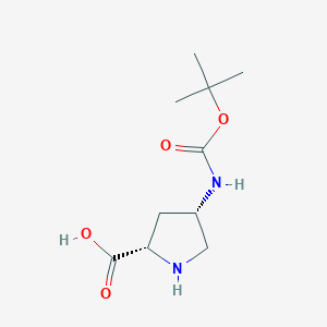 (2S,4S)-4-((tert-Butoxycarbonyl)amino)pyrrolidine-2-carboxylic acid