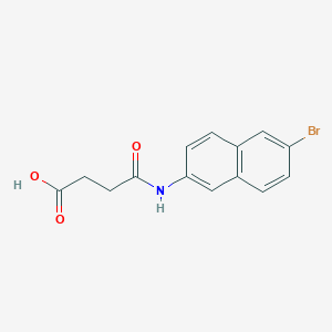 molecular formula C14H12BrNO3 B13882206 4-[(6-Bromonaphthalen-2-yl)amino]-4-oxobutanoic acid 