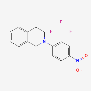 2-[4-Nitro-2-(trifluoromethyl)phenyl]-1,2,3,4-tetrahydroisoquinoline