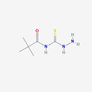 molecular formula C6H13N3OS B1388223 N-(Hydrazinecarbonothioyl)pivalamide CAS No. 914347-05-0