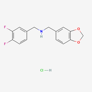 Benzo[1,3]dioxol-5-ylmethyl-(3,4-difluoro-benzyl)-amine hydrochloride