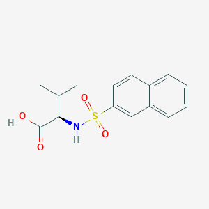 molecular formula C15H17NO4S B138824 (2R)-3-methyl-2-(naphthalen-2-ylsulfonylamino)butanoic acid CAS No. 182227-17-4