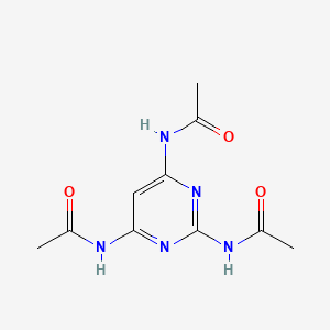 molecular formula C10H13N5O3 B1388245 N,N',N''-pyrimidine-2,4,6-triyltriacetamide CAS No. 874495-47-3