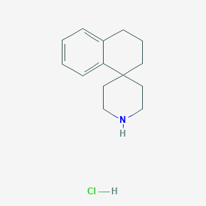 molecular formula C14H20ClN B1388248 3,4-dihydro-2H-spiro[naphthalene-1,4'-piperidine] hydrochloride CAS No. 95195-98-5