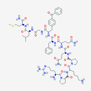 molecular formula C70H102N18O14S B138825 Substance P, BPA(8)- CAS No. 130409-05-1