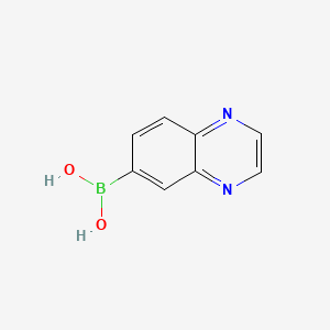 molecular formula C8H7BN2O2 B1388250 Quinoxalin-6-ylboronic acid CAS No. 852432-98-5