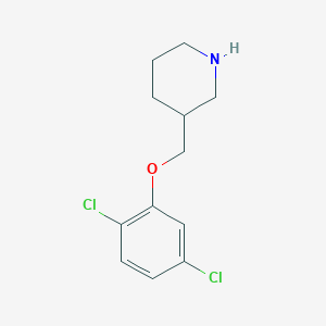 molecular formula C12H15Cl2NO B1388252 3-[(2,5-Dichlorophenoxy)methyl]piperidine CAS No. 946744-03-2