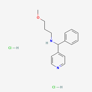 molecular formula C16H22Cl2N2O B1388258 (3-Methoxy-propyl)-(phenyl-pyridin-4-yl-methyl)-amine dihydrochloride CAS No. 1185297-44-2