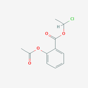 molecular formula C11H11ClO4 B13882584 1-Chloroethyl 2-acetyloxybenzoate 