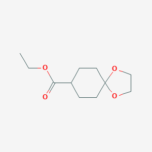 molecular formula C11H18O4 B138826 Ethyl 1,4-dioxaspiro[4.5]decane-8-carboxylate CAS No. 1489-97-0