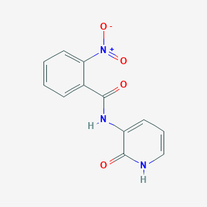 molecular formula C12H9N3O4 B13882660 2-nitro-N-(2-oxo-1H-pyridin-3-yl)benzamide 