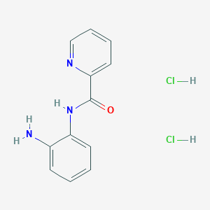molecular formula C12H13Cl2N3O B1388271 Pyridine-2-carboxylic acid (2-amino-phenyl)-amide dihydrochloride CAS No. 1185303-36-9