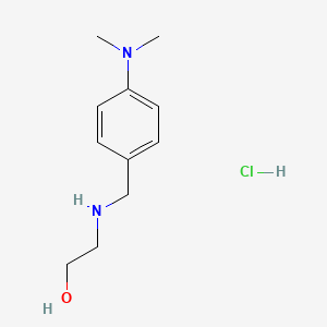 molecular formula C11H19ClN2O B1388273 2-(4-Dimethylamino-benzylamino)-ethanol hydrochloride CAS No. 6323-84-8