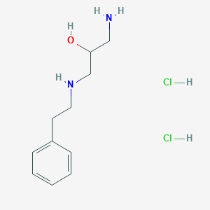molecular formula C11H20Cl2N2O B1388274 1,3-Diamino-N-(2-phenylethyl)-2-propanoldihydrochloride CAS No. 1185303-24-5
