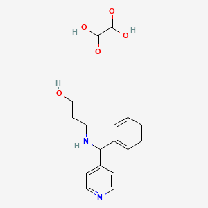 molecular formula C17H20N2O5 B1388275 3-[(Phenyl-pyridin-4-YL-methyl)-amino]-propan-1-OL oxalate CAS No. 1185297-10-2