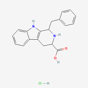 molecular formula C19H19ClN2O2 B1388280 1-Benzyl-2,3,4,9-tetrahydro-1H-beta-carboline-3-carboxylic acid hydrochloride CAS No. 1219192-19-4