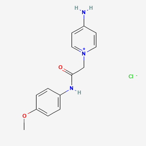 4-Amino-1-[(4-methoxy-phenylcarbamoyl)-methyl]-pyridinium chloride