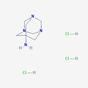 molecular formula C7H17Cl3N4 B1388284 7-Amino-1,3,5-triazatricyclo[3.3.1.13,7]decanetrihydrochloride CAS No. 51706-47-9